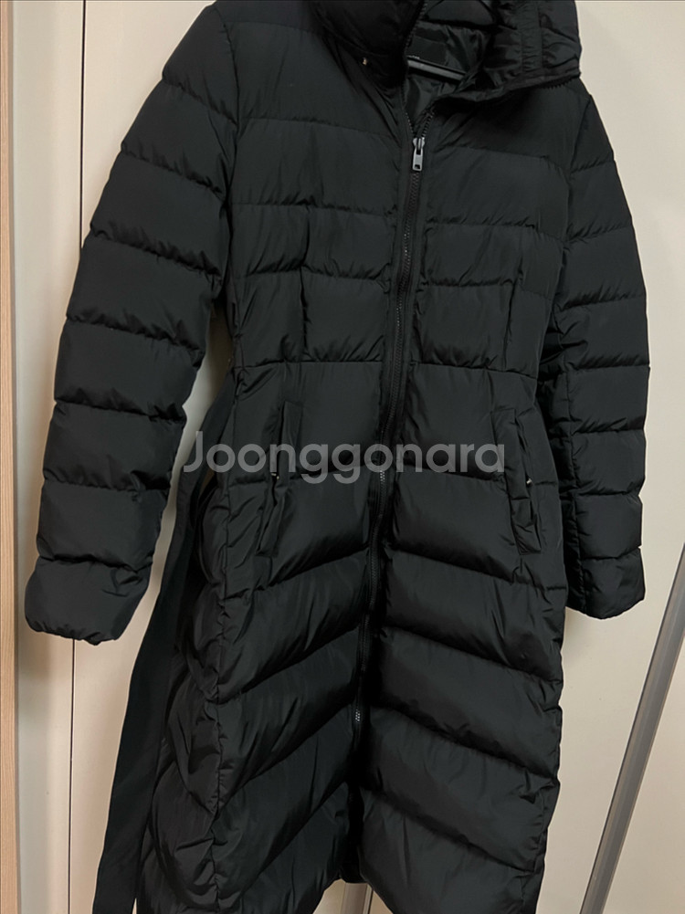 오르 ORR 구스다운 롱패딩 라인 벨트 거위털 코트 점퍼 자켓 블랙 검정--7