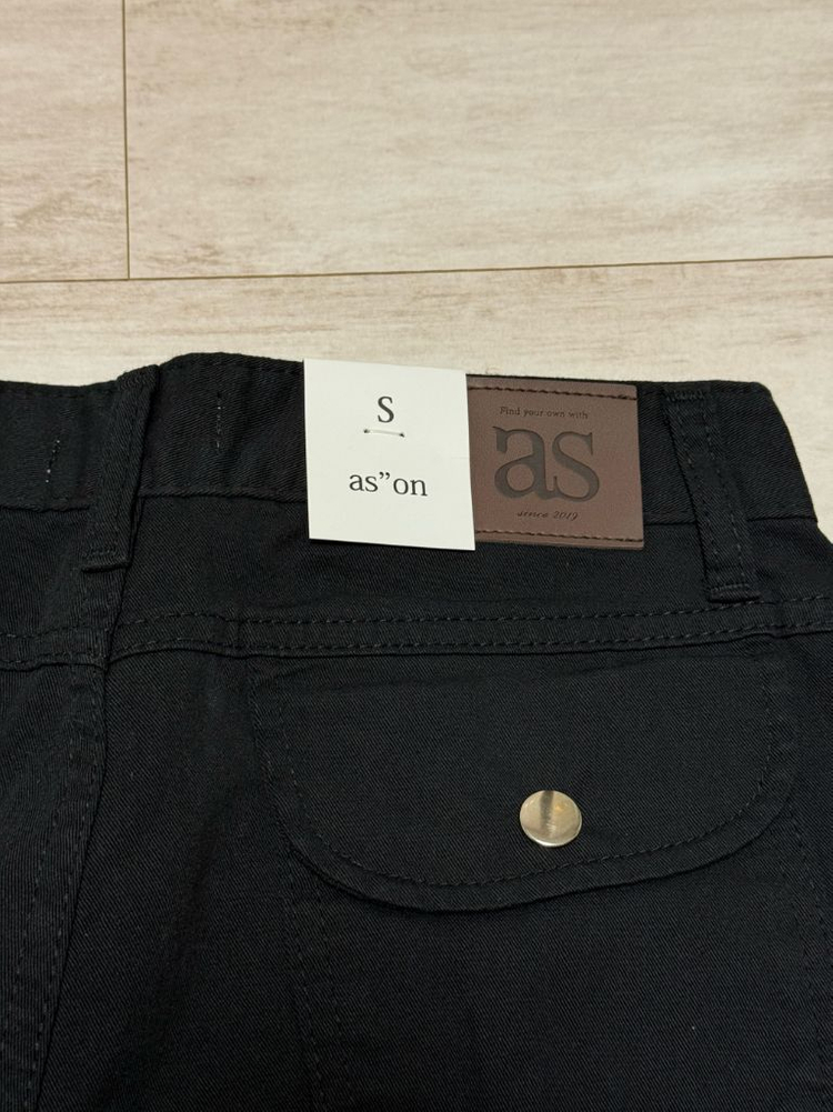 택O,새상품)애즈온 디토 카고팬츠 블랙 s 이미지