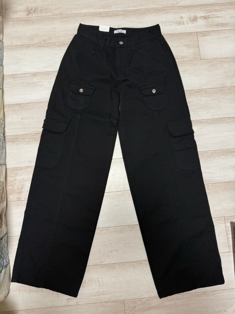 택O,새상품)애즈온 디토 카고팬츠 블랙 s 이미지