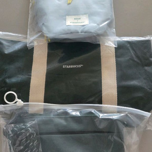 스타벅스 블루 파우치. 그린크로스백.rtd백