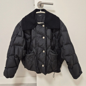 한섬 시스템 니트카라 구스 다운 패딩점퍼66