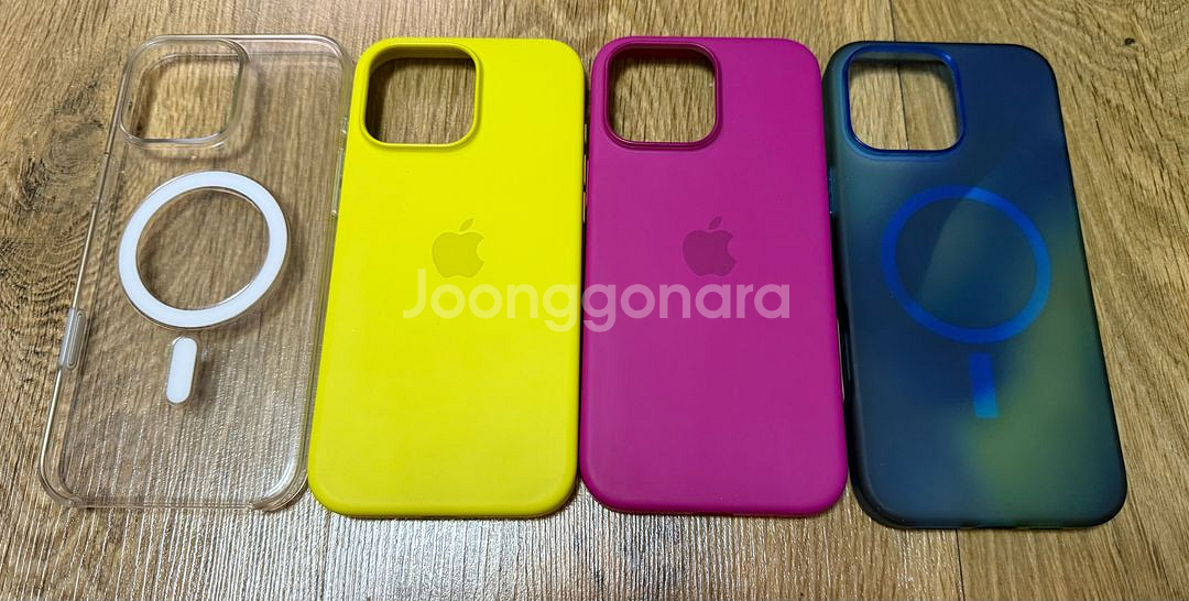 아이폰 16프로맥스 실리콘 케이스 4개 (모두애플정품)--0