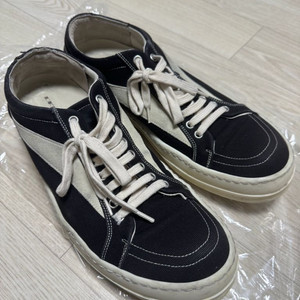 릭오웬스 다크쉐도우 빈티지 스니커즈 블랙 밀크 280