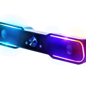 팝니다)로이체 2채널 레인보우 LED 게이밍 사운드바