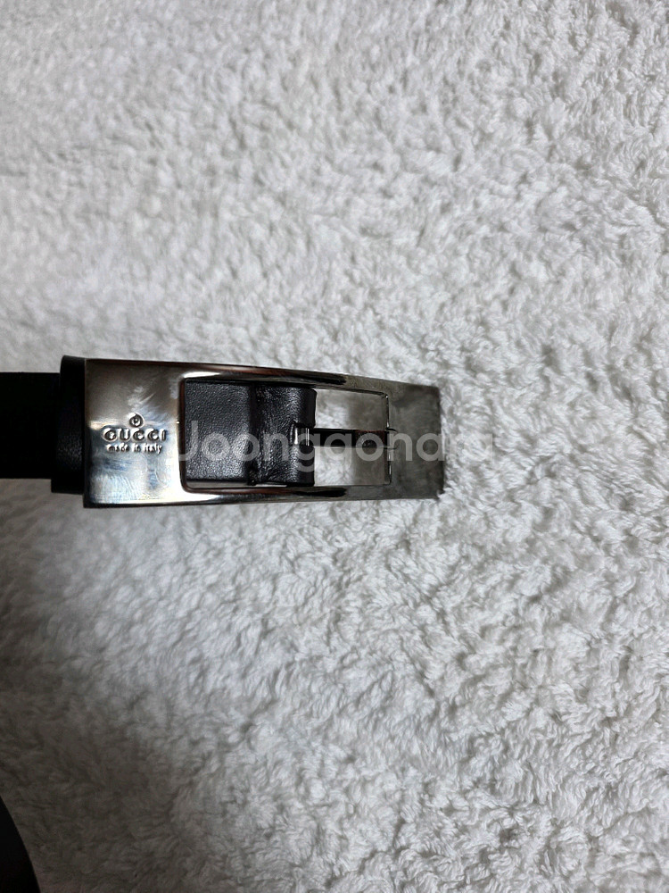 구찌 (GUCCI) 정품 여성용 블랙 레더 벨트 (심플 버클)--0