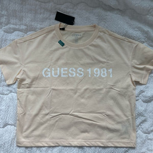 새상품)게스 반팔티/라이트 옐로우/s