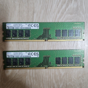 삼성전자 DDR4 데스크탑 3200Mhz 8기가 램 pc4-25600 2개