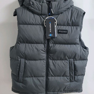 새상품)디스커버리 덕다운 패딩조끼 90