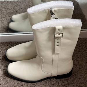 천연 소가죽 웨스턴 미들부츠 235사이즈