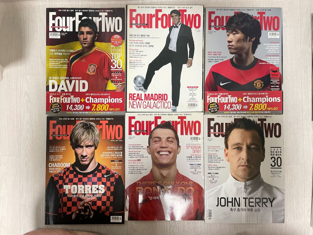 [잡지 도서 서적] <포포투 Four Four Two> 축구 매거진 74권 판매합니다--1