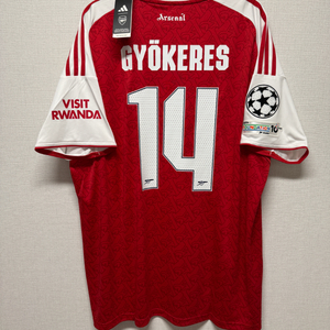 (새상품) 25-26 아스날 홈 No.14 요케레스 챔스 정품 유니폼