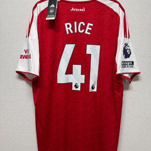 (새상품) 25-26 아스날 홈 No.41 라이스 리그 정품 유니폼