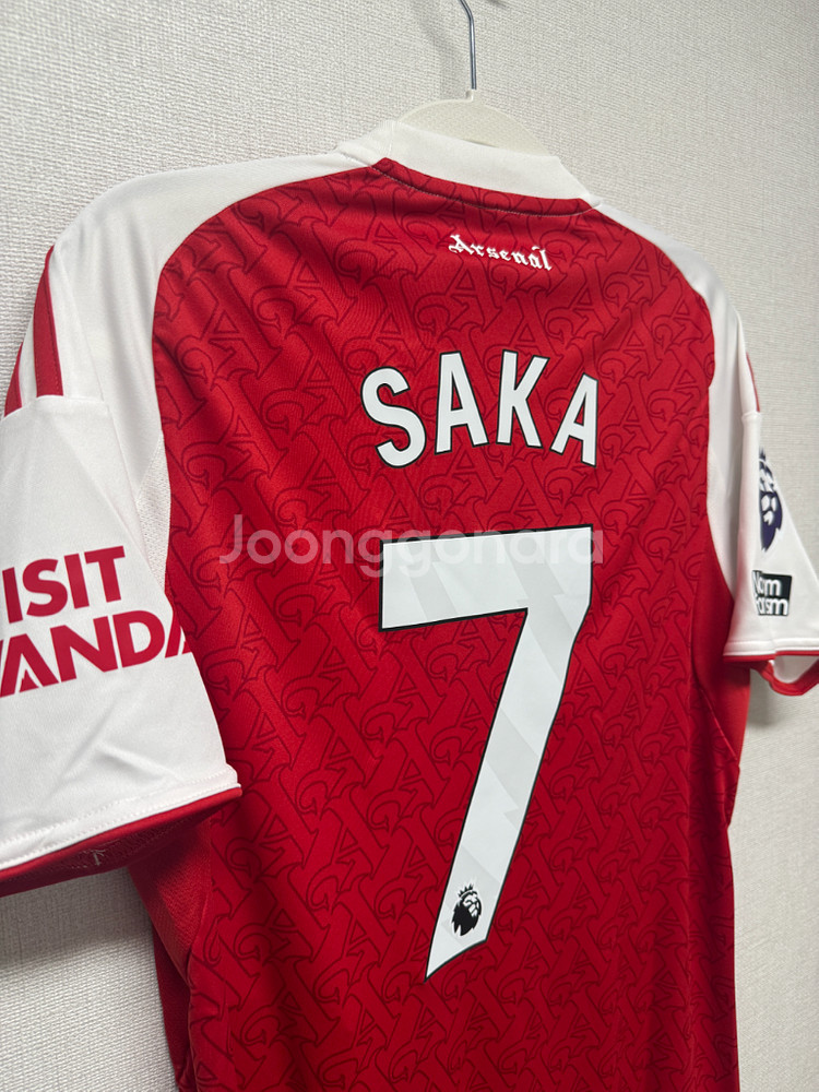 (새상품) 25-26 아스날 홈 No.7 사카 리그 정품 유니폼--2