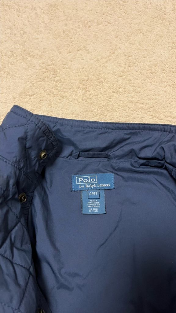 폴로 랄프로렌 패딩, 경량 패딩, 꽈배기 니트 3종 4T--6