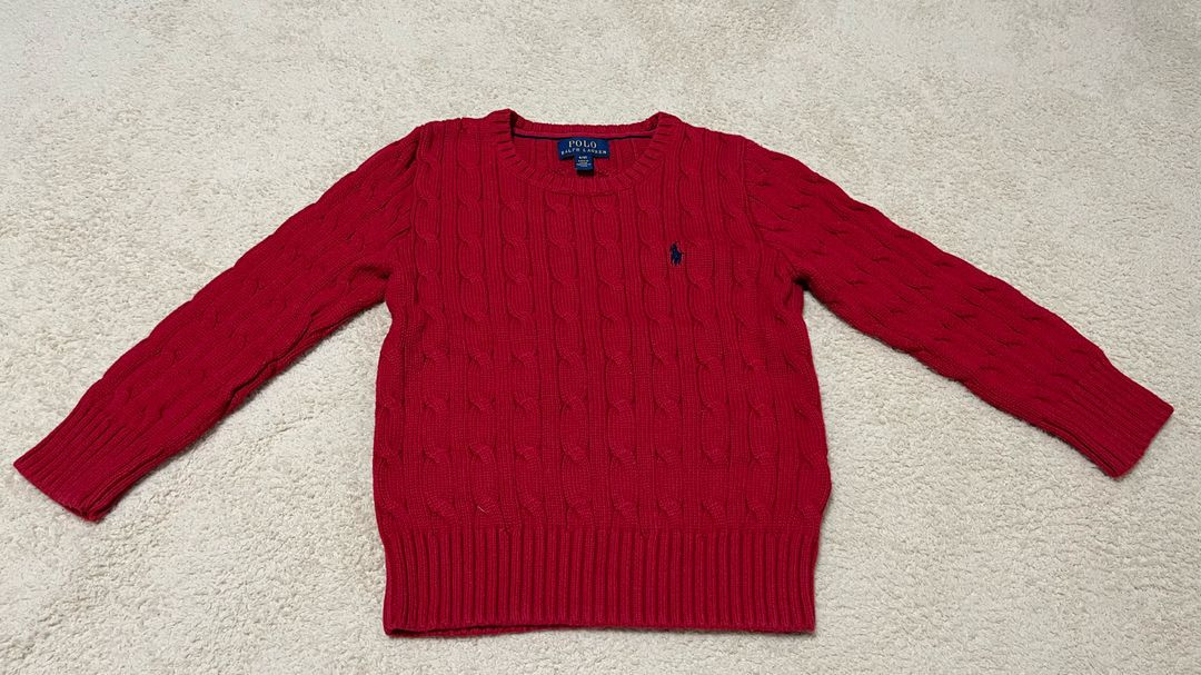 폴로 랄프로렌 패딩, 경량 패딩, 꽈배기 니트 3종 4T--7