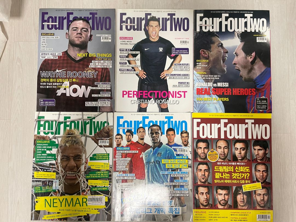 [잡지 도서 서적] <포포투 Four Four Two> 축구 매거진 74권 일괄 판매합니다--1