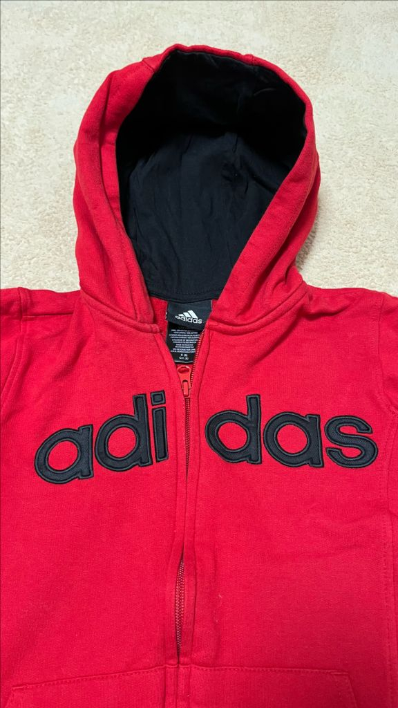 유아 아디다스 후드 집업--2