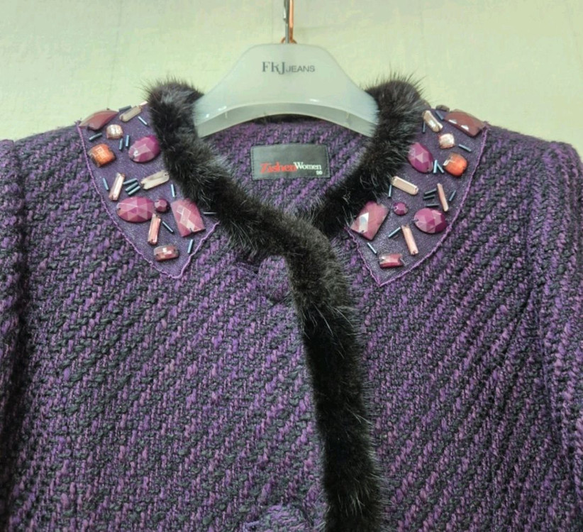 지센 밍크트리밍 롱자켓55--1