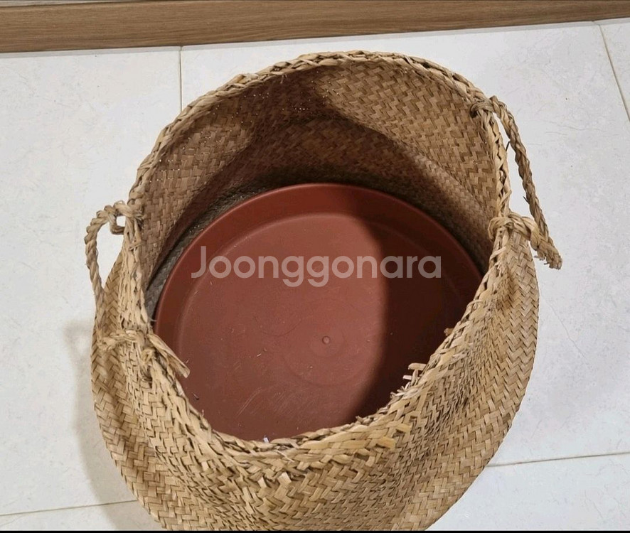 라탄 해초바구니 화분 커버--1