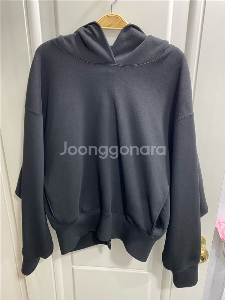 유메르 백지퍼 후드티 블랙 판매합니다~--2