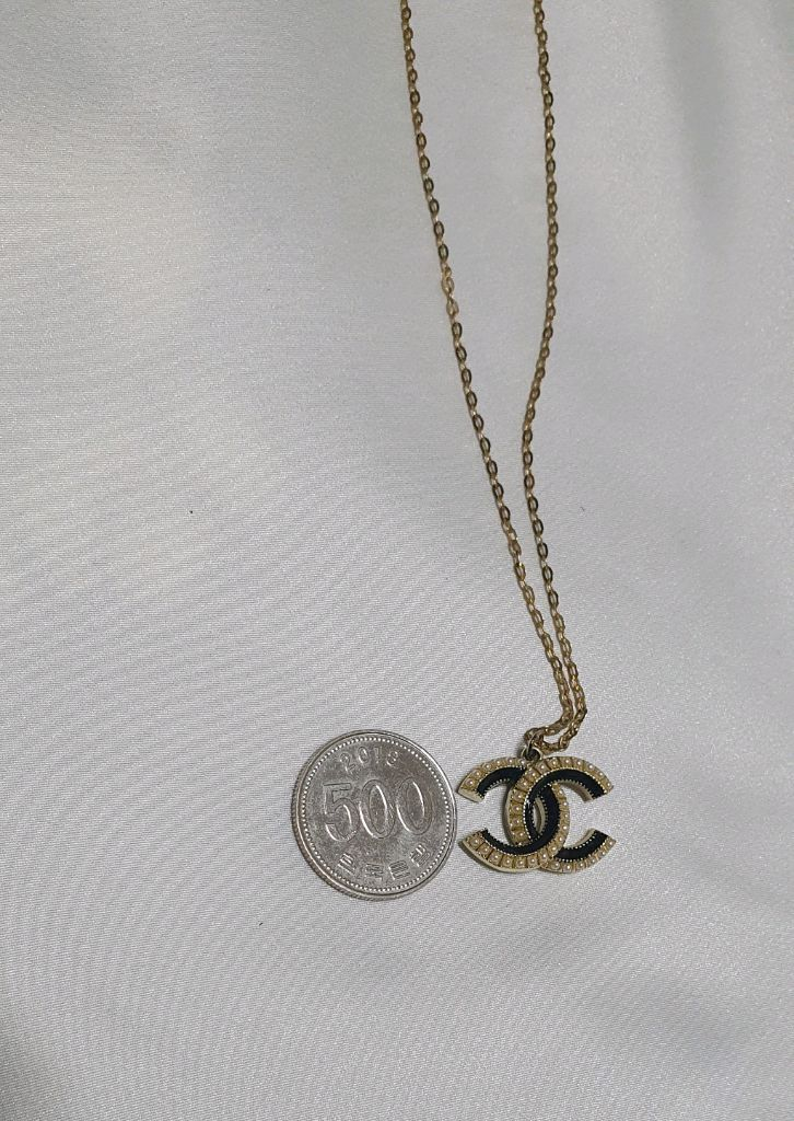 샤넬 로고 샤넬풍 빈티지 목걸이 팔아요 ~ 이미지