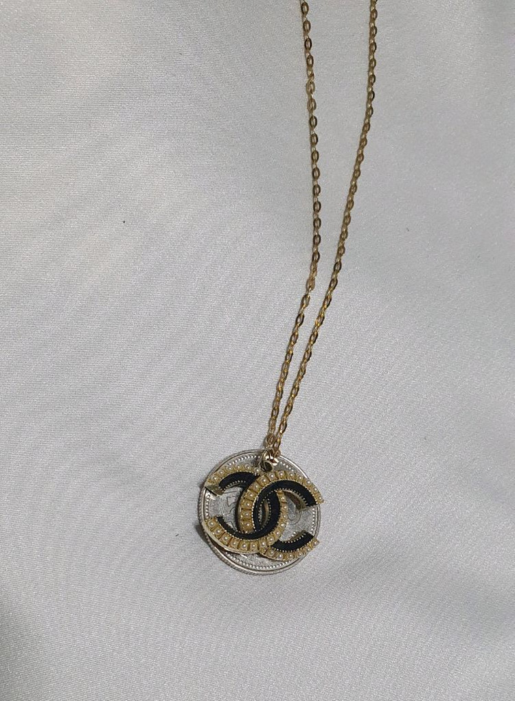 샤넬 로고 샤넬풍 빈티지 목걸이 팔아요 ~ 이미지
