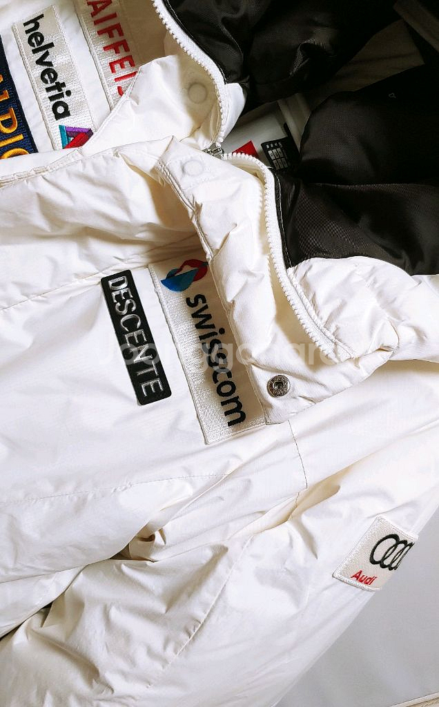 [L] 데상트 아우디 스키 롱패딩점퍼 화이트1368--2