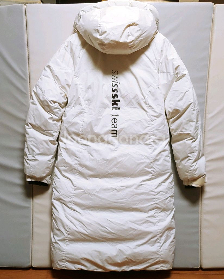 [L] 데상트 아우디 스키 롱패딩점퍼 화이트1368--7
