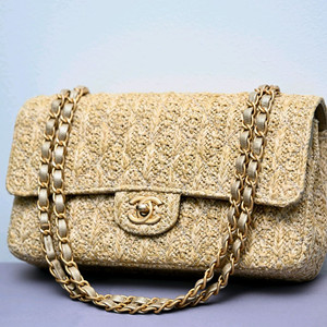 샤넬 플랩백 라피아 체인백