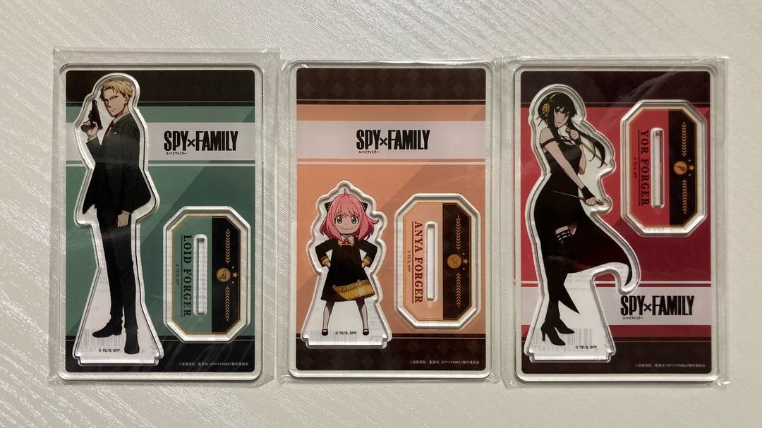 스파이패밀리 1기굿즈 아크릴스탠드 포저가족 로이드,아냐,요르 이미지