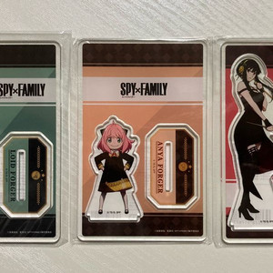 스파이패밀리 1기굿즈 아크릴스탠드 포저가족 로이드,아냐,요르 이미지