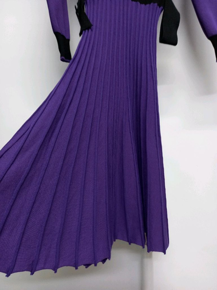 새 샤틴 춘추동 니트 플리츠 롱 원피스 55--6