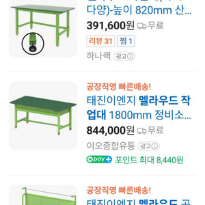 멜라우드 작업대 820mm