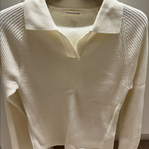 포유온 니트 deer wool collar knit 크림