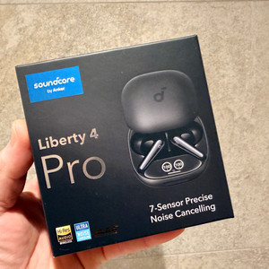 개봉만 한, 앤커 사운드코어 리버티4 프로 노이즈캔슬링 블루투스 이어폰 A3954