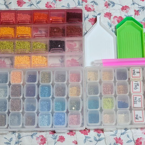 보석십자수 용품 케이스,보석비즈 일괄 이미지