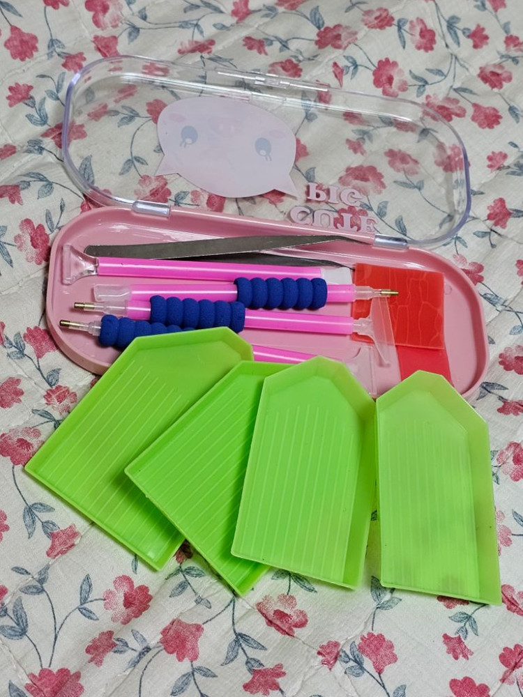 보석십자수 용품 케이스,보석비즈 일괄 이미지