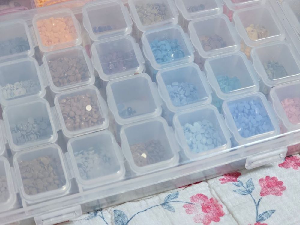 보석십자수 용품 케이스,보석비즈 일괄 이미지