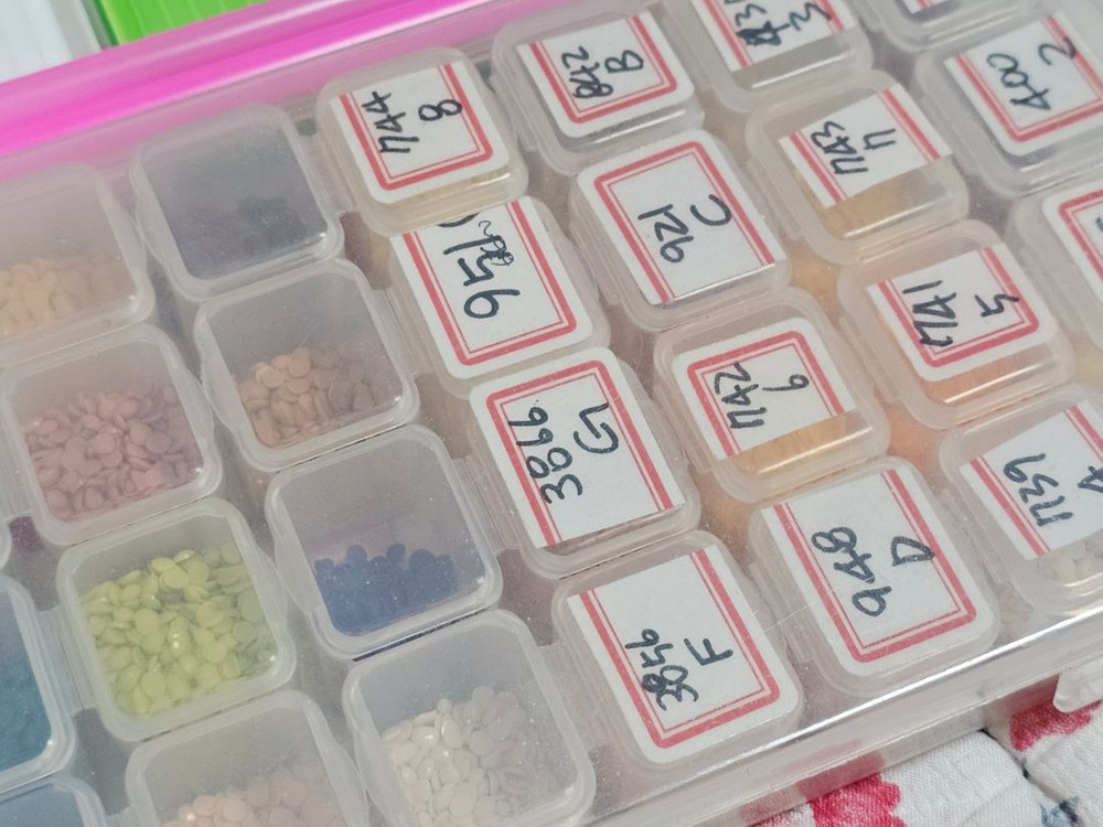 보석십자수 용품 케이스,보석비즈 일괄 이미지