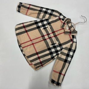 버버리 18개월 체크 셔츠 키즈 90 남아 90