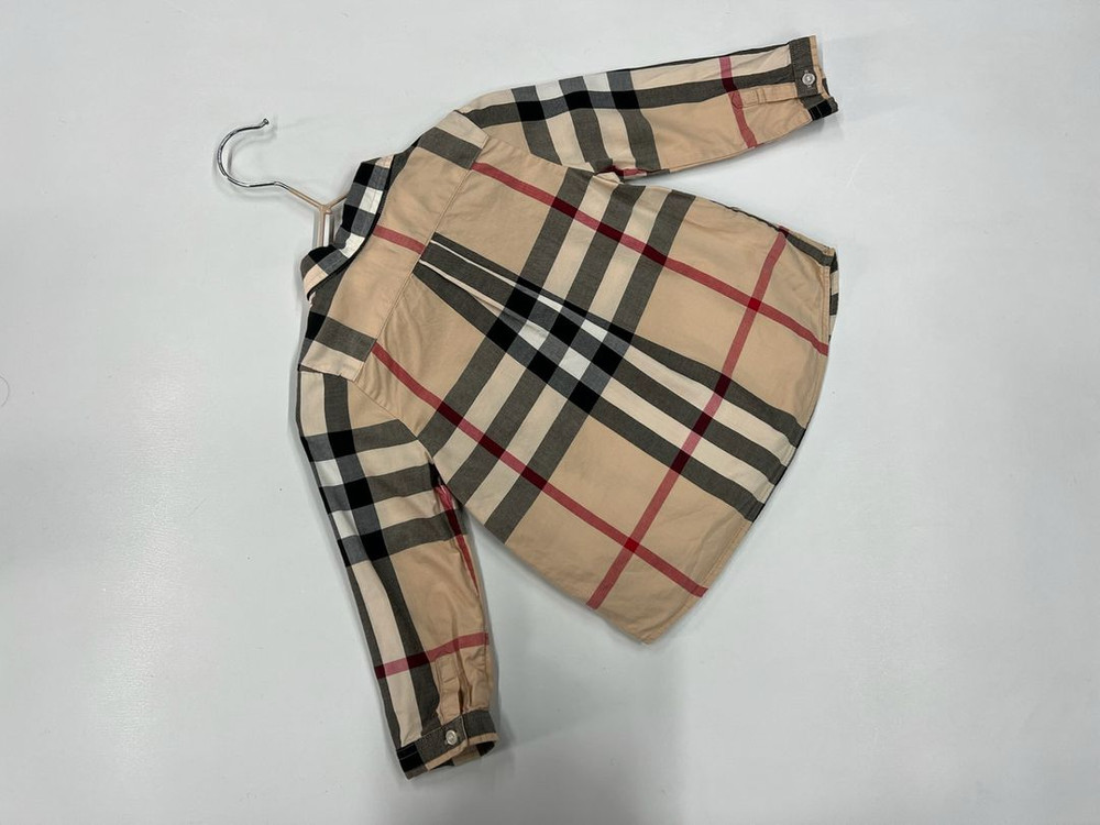 버버리 18개월 체크 셔츠 키즈 90 남아 90 이미지