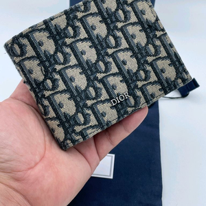 [ 풀구성 / 새상품급 ] 정품 디올 오블리크 반지갑 베이지