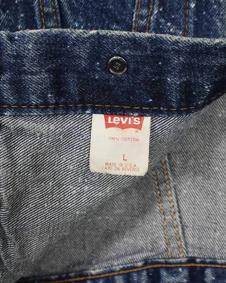 1988 USA 리바이스 57514-1110 갤럭틱 워시 키즈 데님 자켓 빈티지 미국제 이미지