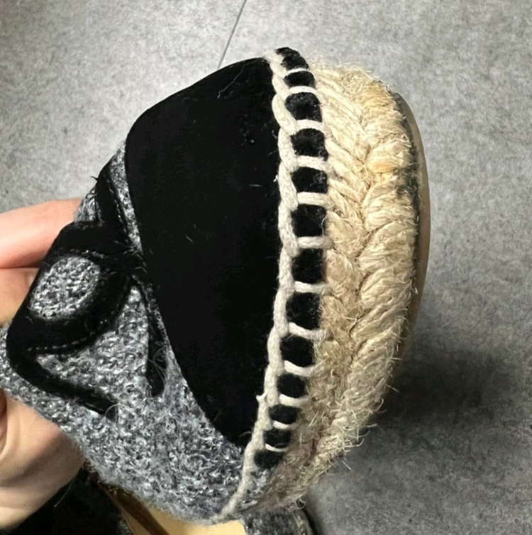 정품) 샤넬 트위드 에스파듀--3