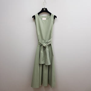 에리카 카발리니 이태리 코튼 플레어 롱 원피스 38사이즈