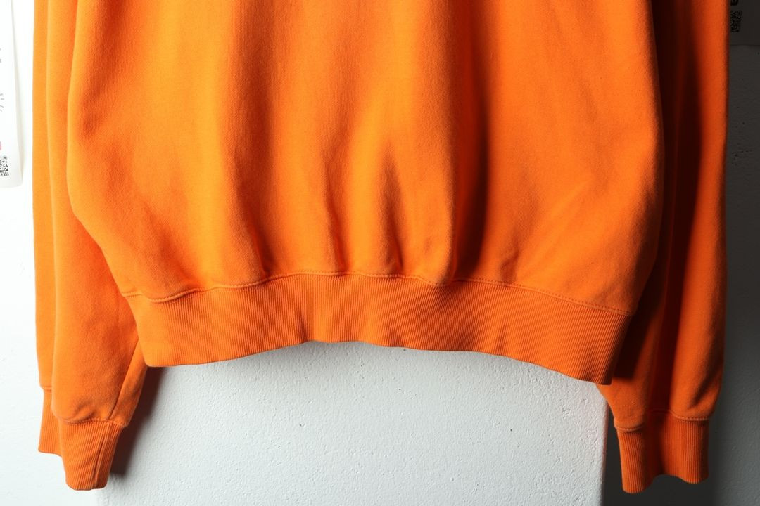 (XL-2XL) 네스티킥 맨투맨 티셔츠 루즈핏 주황--3