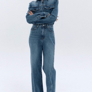 브론 울림 와이드 코듀로이 데님 청