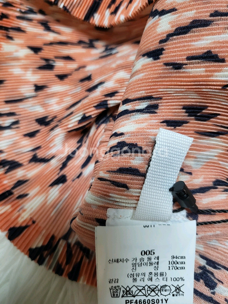 이세이미야케 플리츠플리즈 탑 스프링클 미스트 반목 탑 핑크 솔트 5사이즈--5