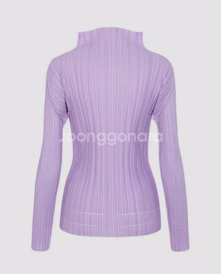 이세이미야케 플리츠플리즈 탑 소프트 플리츠 탑 라이트 퍼플 F사이즈--1