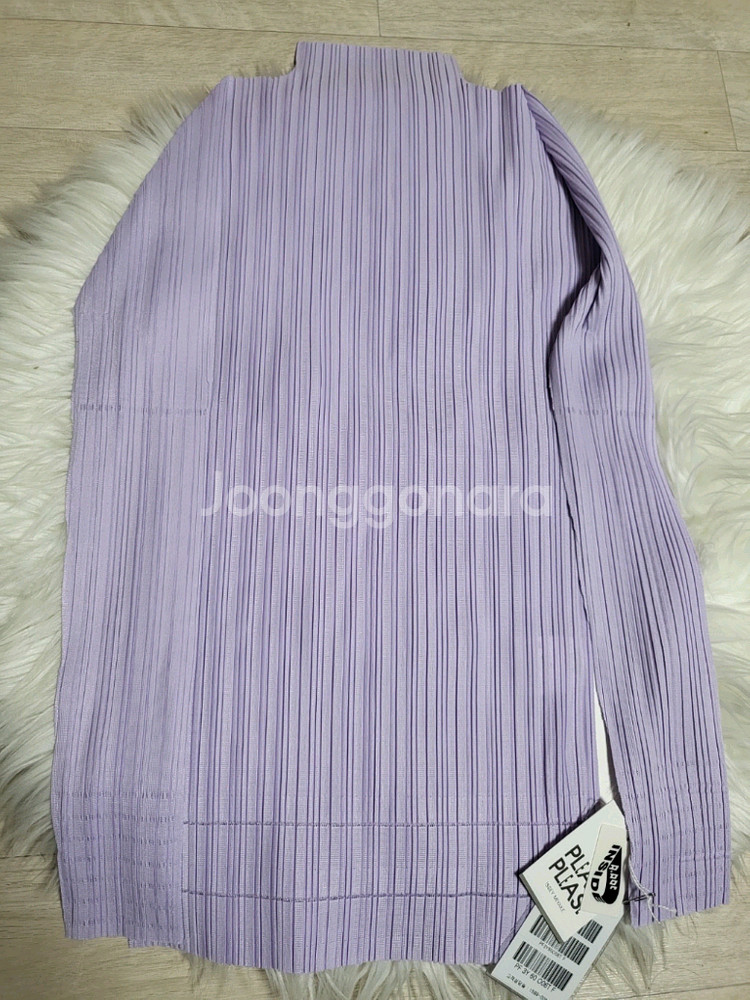 이세이미야케 플리츠플리즈 탑 소프트 플리츠 탑 라이트 퍼플 F사이즈--3